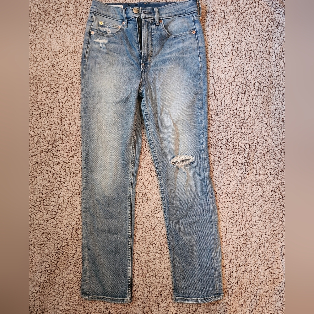 GAP Women's Light Blue Cigarette Jeans Size 26 2R